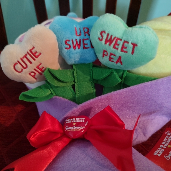 Hello Kitty Plush Toy Duo - Pink and Yellow - Picture 3 of 6